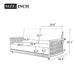 Outdoor Swing Sofa With Soft Cushions For Patio - Beige Hearth and Haven