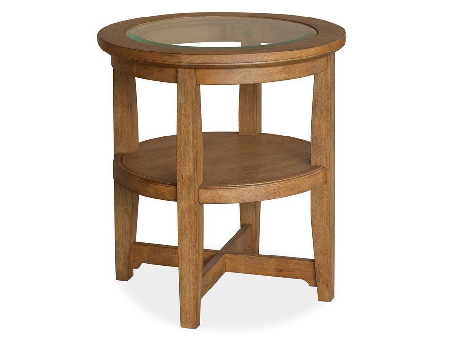 Durant - Shelf End Table - Honey Brown Magnussen Furniture