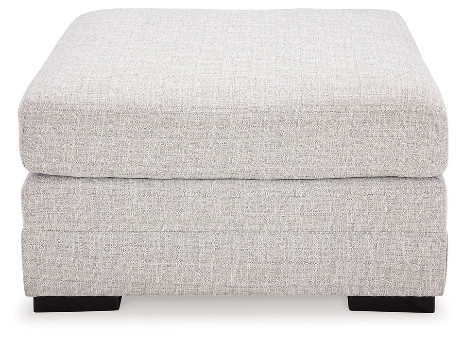 Koralynn - Oversized Accent Ottoman - Stone Benchcraft®