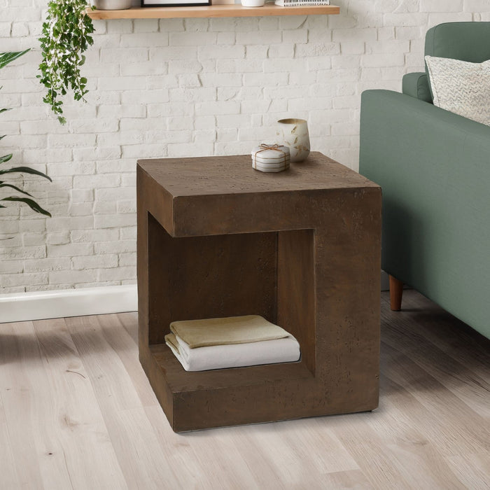 Contemporary Square Accent Table Indoor / Outdoor 8th Street