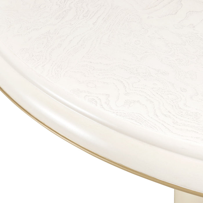 La Terrazza - 54" Round Dining Table - Creamy Pearl