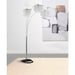 Bali - Shores Hanging Crystal Arc Floor Lamp Floor Lamp - Chrome Furniture Max