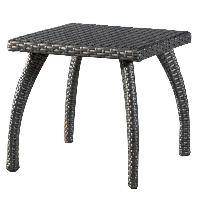 Luminant - Outdoor Side Table With Iron Frame - Gray