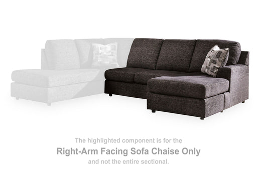 Lentiz - RAF Sofa Chaise - Onyx Signature Design by Ashley®