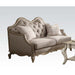 Chelmsford - Loveseat With 2 Pillows - Beige Fabric & Antique Taupe ACME
