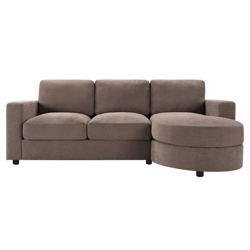 Modern L-Shaped Sectional Sofa With Curved Chaise, USB Ports, And Side Storage Pockets Hearth and Haven