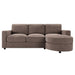 Modern L-Shaped Sectional Sofa With Curved Chaise, USB Ports, And Side Storage Pockets Hearth and Haven