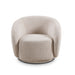 Swivel Accent Upholstered Barrel Chair Home Essentials