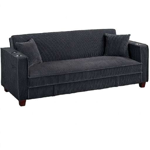 Modern Convertible Sofa With Hidden Storage USB Port, Cup Holder Home Essentials