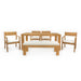 Outdoor Dining Set Rectangular Table With Umbrella Hole Hearth and Haven