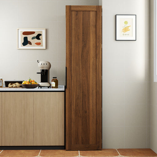 Freestanding Buffet Cupboards Sideboard With Doors & Shelves, Kitchen Pantry Storage Cabinet - Walnut Home Essentials