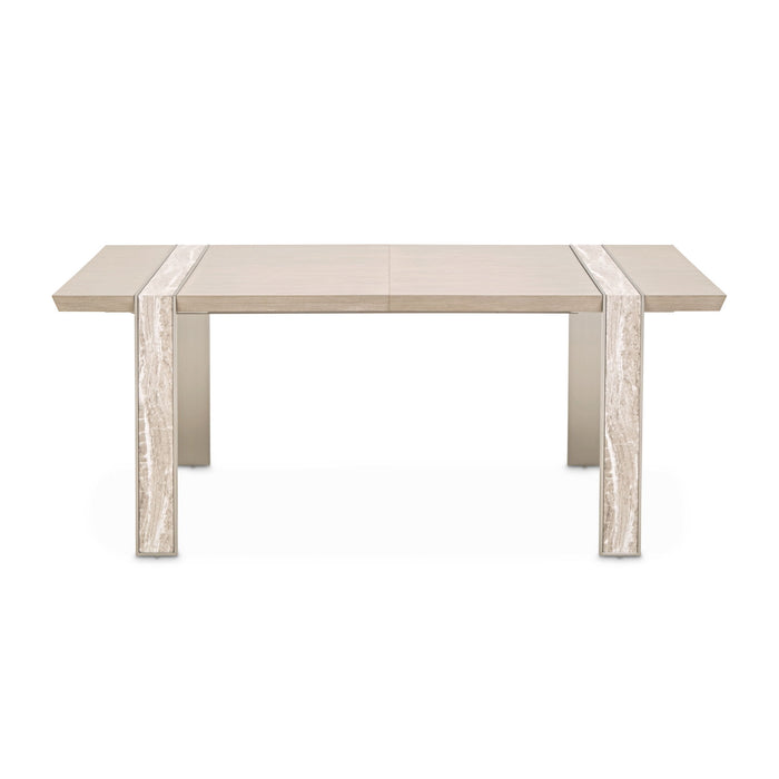 Lotus Bay - Wide Rectangular Dining Table - Sand Michael Amini