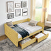 Upholstered Daybed & 2 Drawers Home Essentials