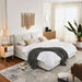 Storage Upholstered Hydraulic Platform Bed With Integrated Headboard Home Essentials