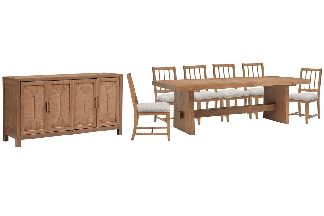 Lindon - Trestle Dining Table Set Magnussen Furniture