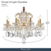 Michael Amini Lighting - Portola 8-Light Traditional Crystal Chandelier - Gold Michael Amini