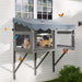 Window Perch Catio For Indoor Cats, Expandable Enclosure With Secure Frame And Waterproof Roof, Suitable For Multiple Kittens - Gray Daily Nest