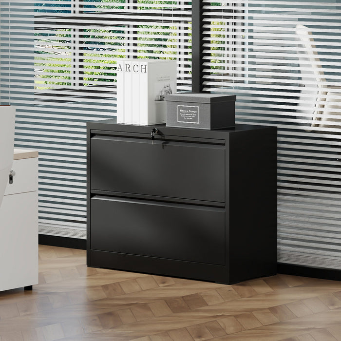 Lateral File Cabinet, Heavy Duty Filing Holds Letter/Legal/A4 Files Home Essentials