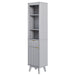 Tall Bathroom Storage Cabinet With Adjustable Shelves And 1 Drawer & Door Noble House