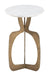 Ophelia - Side Table - White / Brass Zuo Modern