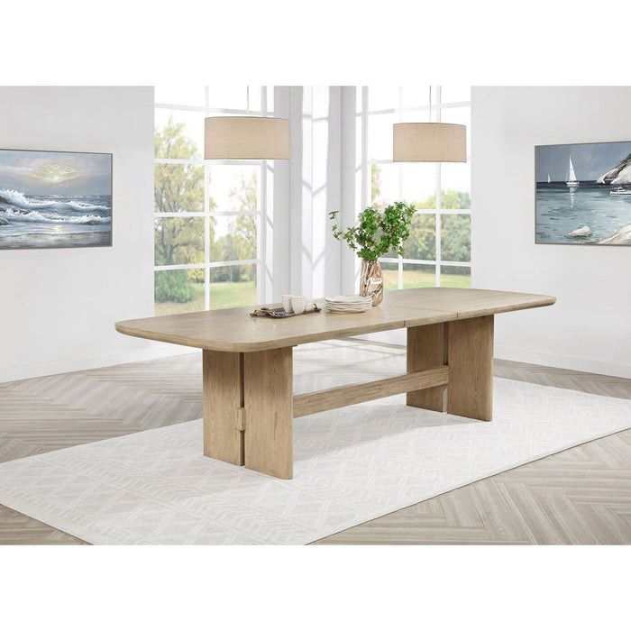 Kimpton - Rectangular Dining Table With Extension Leaf - Beige Furniture Max