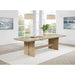 Kimpton - Rectangular Dining Table With Extension Leaf - Beige Furniture Max