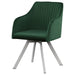 Tufted Swivel Dining Chair With Slim Sloped Arms - Green Furniture Max