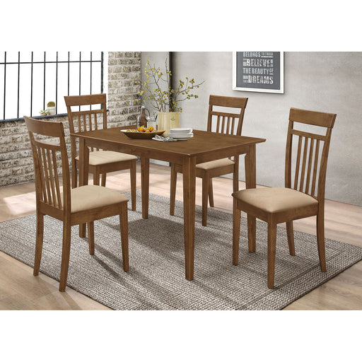 Liandra - 5 Piece Dining Set - Chestnut Furniture Max
