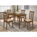 Liandra - 5 Piece Dining Set - Chestnut Furniture Max