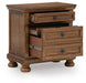 Zackaryn - Two Drawer Night Stand - Warm Brown Signature Design by Ashley®