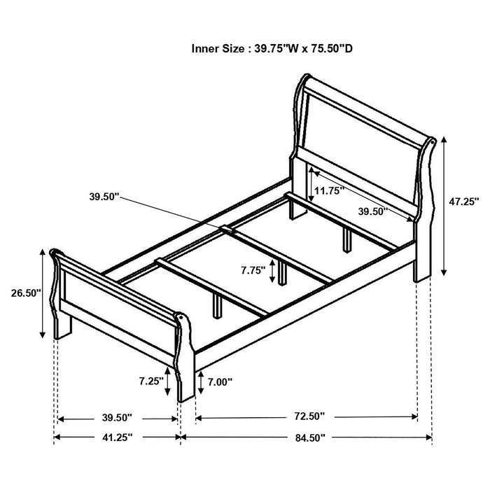 Graffenstaden - Sleigh Bed Furniture Max