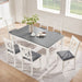 Modern Dining Set With Upholstered Chairs Home Essentials