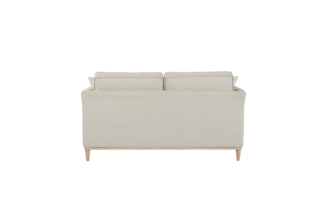 Loveseat With 2 Reversable Cushions And 2 Pillows - Off White