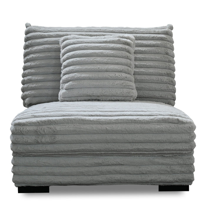 Embrace - Armless Chair - Gray