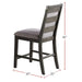 Upholstered Dining Chairs Counter Height (Set of 2) - Gray Home Essentials