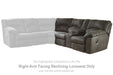 Tambo - RAF REC Loveseat w/Console - Pewter Signature Design by Ashley®