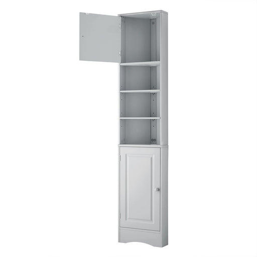 Multi Functional Corner Cabinet With Adjustable Shelves And 2 Doors Hearth and Haven