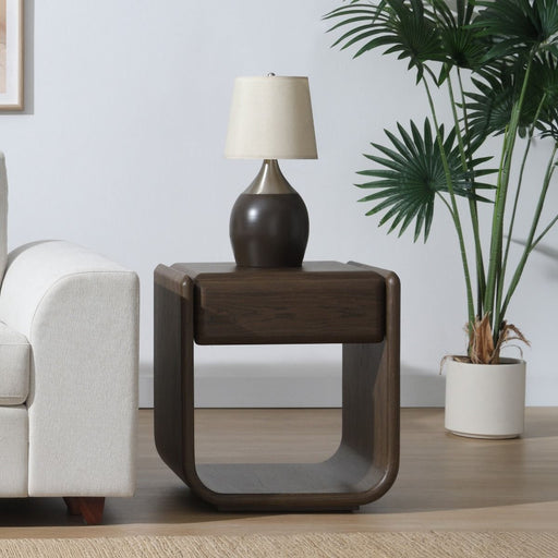 Lanza - End Table With Drawer - Dark Walnut ACME