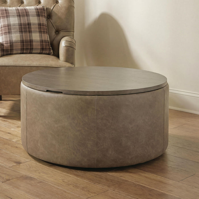 Bethanstone - Storage Ottoman - Warm Brown Signature Design by Ashley®
