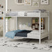 Bunk Bed For Kids, Convertible Frame With Ladders & Guardrail Home Essentials