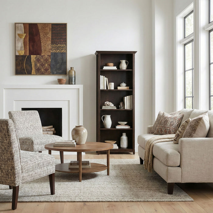 Amherst - 5 Shelf Bookcase, Handcrafted Simpli-Home