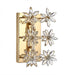 Michael Amini Lighting - Daisy Crystal Wall Sconce - Gold Michael Amini