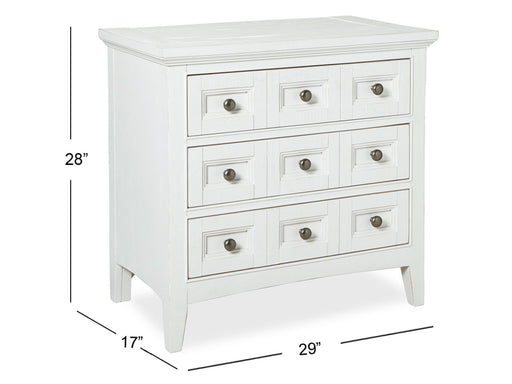 Heron Cove - Two Tone Drawer Nightstand - Chalk White And Dovetail Gray Magnussen Furniture