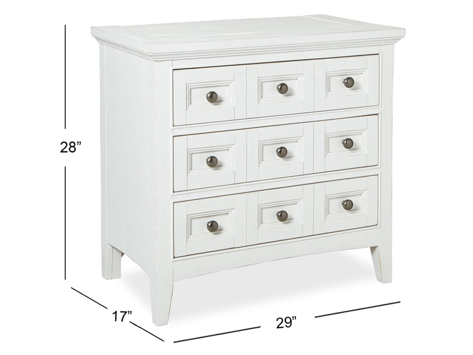Heron Cove - Two Tone Drawer Nightstand - Chalk White And Dovetail Gray Magnussen Furniture