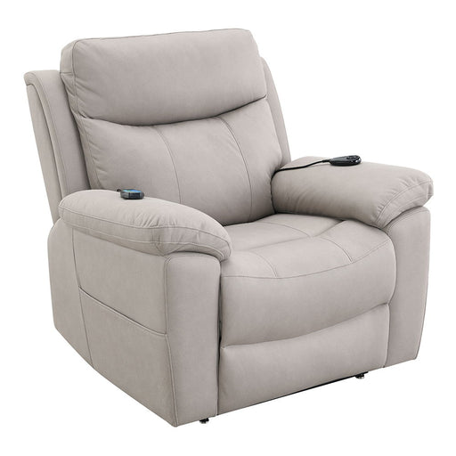 Chriki - Power Recliner With Lift & Heating & Massage - Beige Chenille & Black ACME