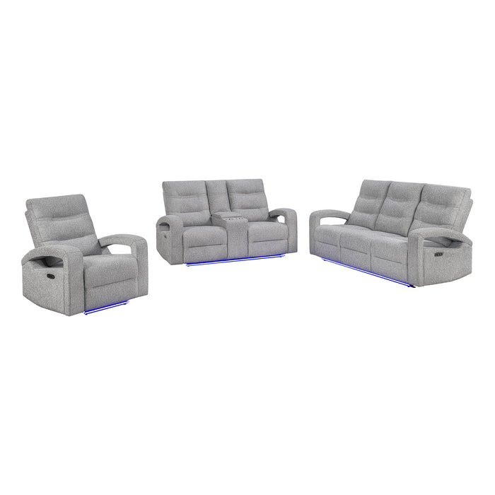 Isolde - Power Reclining Set With LED Lighting Global Furniture USA