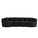Curved Sectional Sofa With 6 Pillows Home Essentials