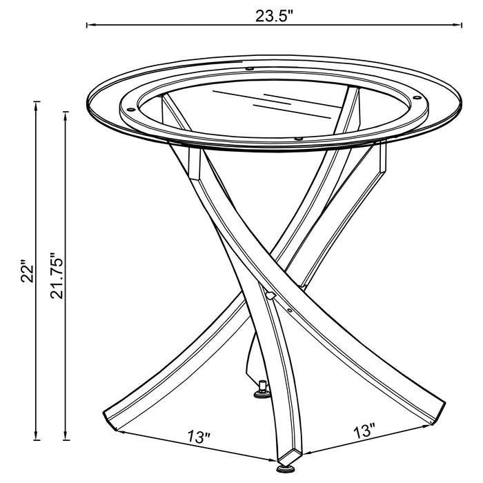 Connors - Round Top Table Furniture Max