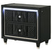 Mika - 2 Drawer LED Nightstand With USB Furniture Max