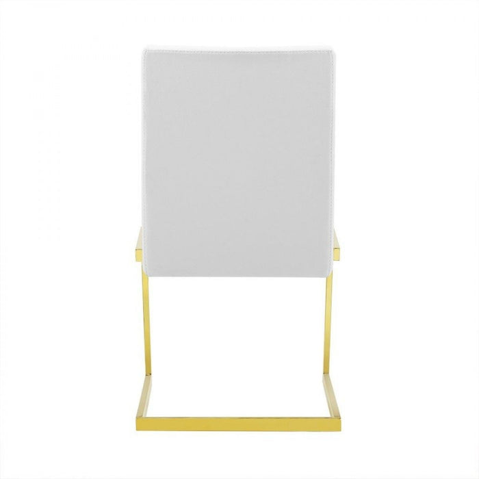 Modern Dining Chairs (Set of 2) - White Gold